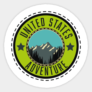 United States Adventure Sticker